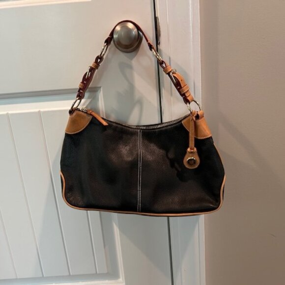 Dooney & Bourke Black pebbled Hobo bag - Picture 1 of 3